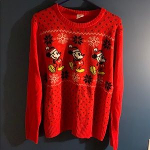 Mickey Mouse holiday sweater size M